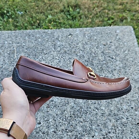 Gucci Brown Horsebit Loafers 0424B size 8 - Picture 13 of 16
